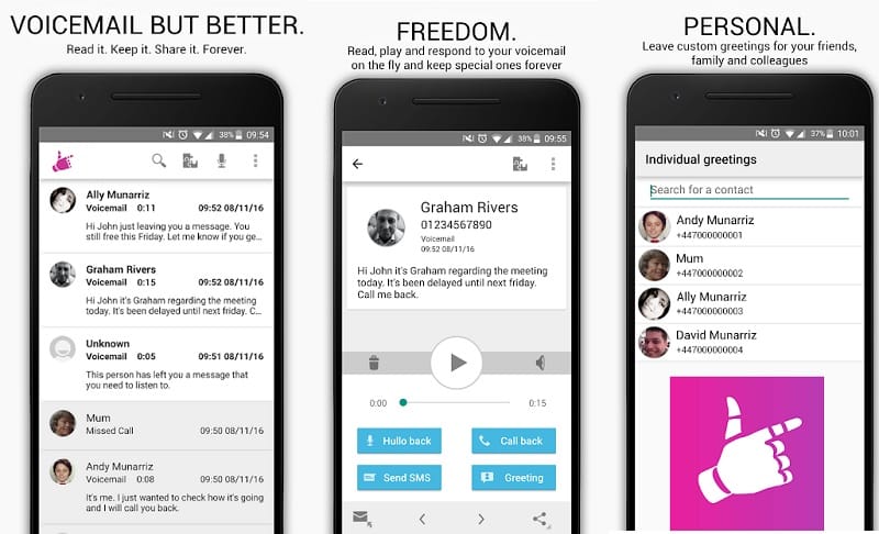 7 Best Visual Voicemail Apps for Android & iOS: HulloMail Voicemail
