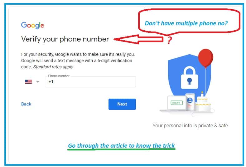 Create Gmail Account without Phone Number Verification!