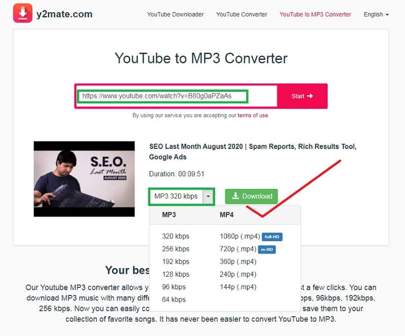 Best YouTube to MP3 online converter for free: Y2mate