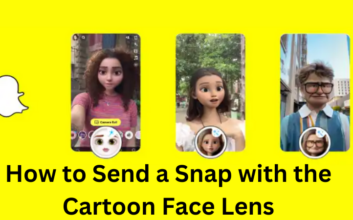 How to Send a Snap with the Cartoon Face Lens